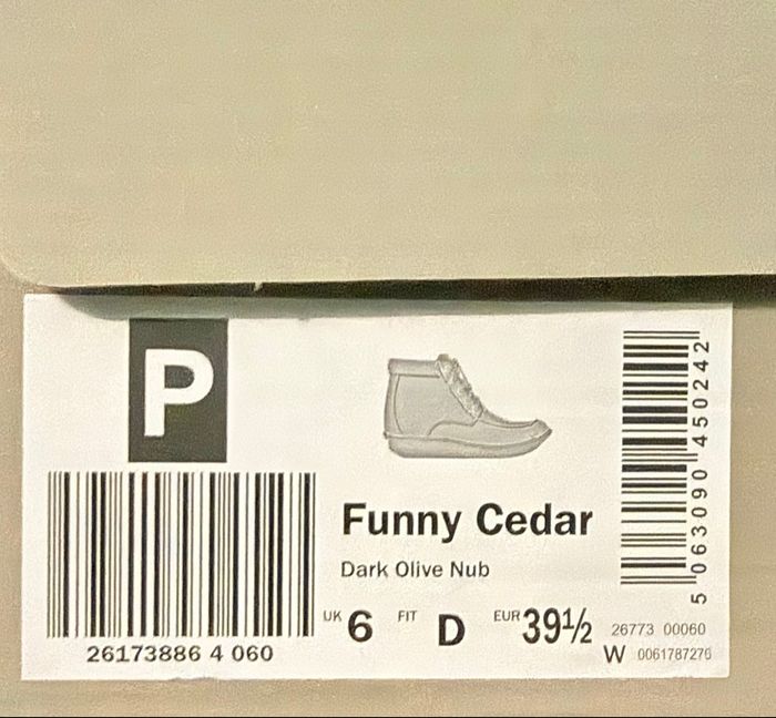 Bottines Clarks Funny Cedar Dark Olive Nub - neuf avec étiquette - photo numéro 2