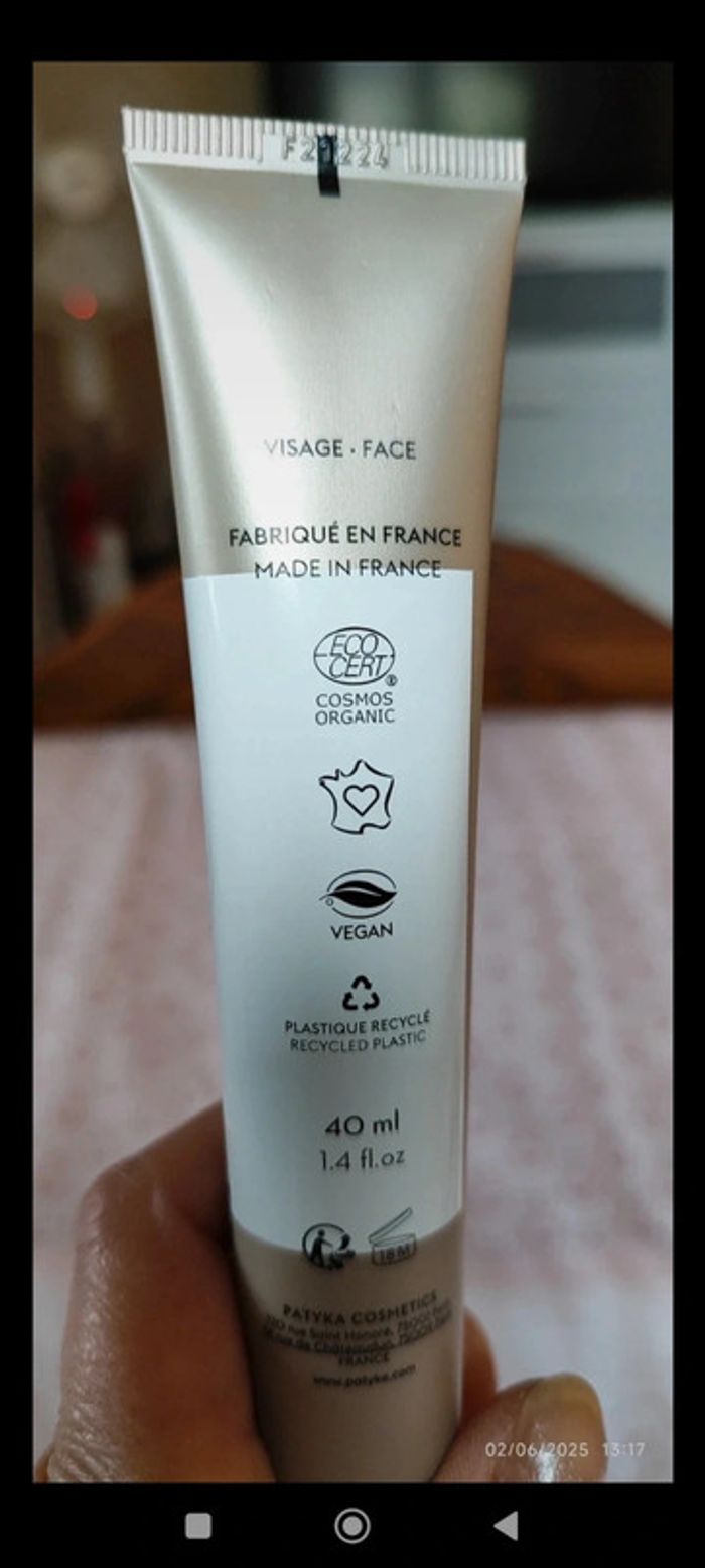 Patyka Glow Crème Éclat Perfectrice Bio, Vitamine C + Collagène Like Vegetal 40 ml - photo numéro 3