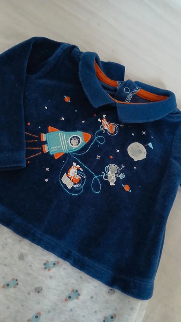 Pyjama velours 18m sergent major - photo numéro 3