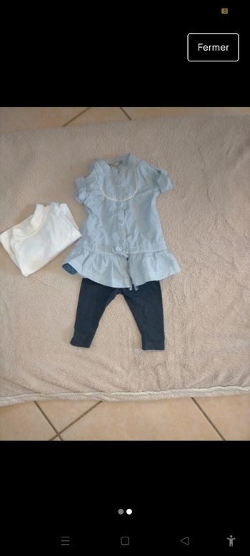 Ensemble fille 3 mois