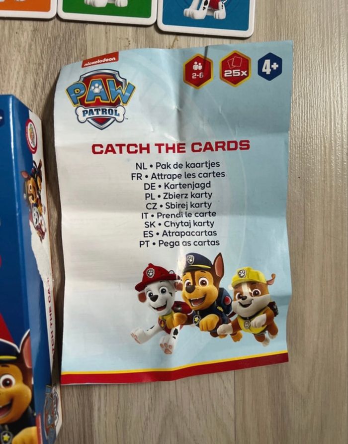 Jeu pat patrouille Catch the cards complet - photo numéro 2