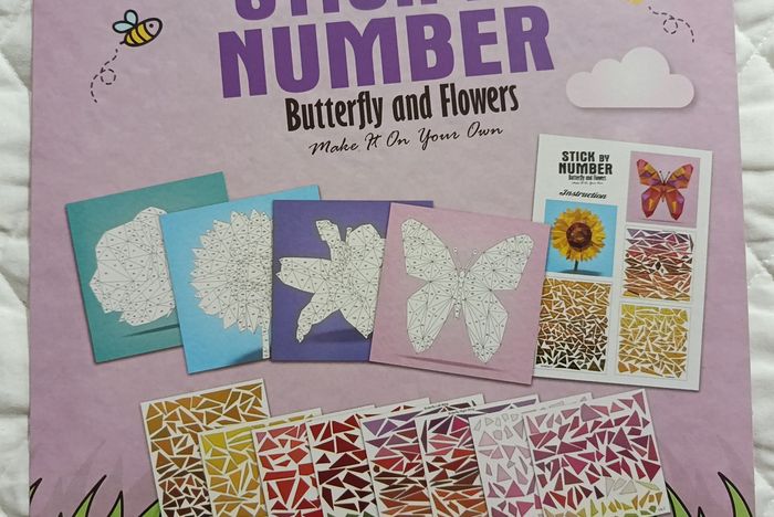 Mosaïque par numéros papillons et fleurs - photo numéro 4