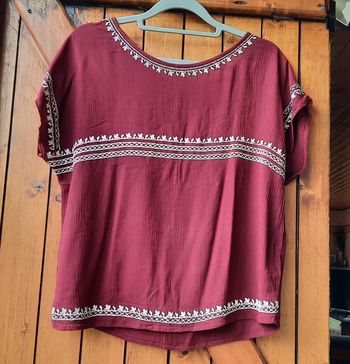 Blouse bordeaux 40
