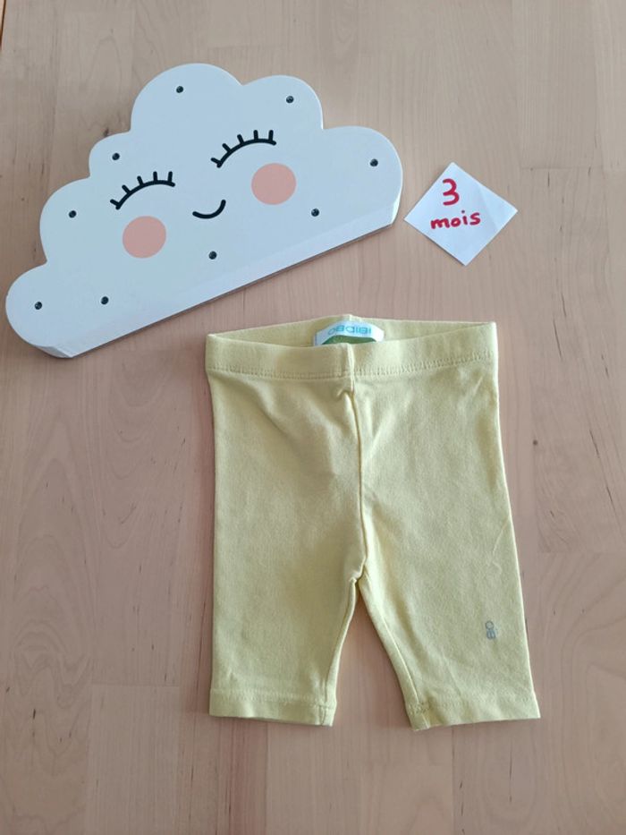 Legging jaune 3 mois obaibi