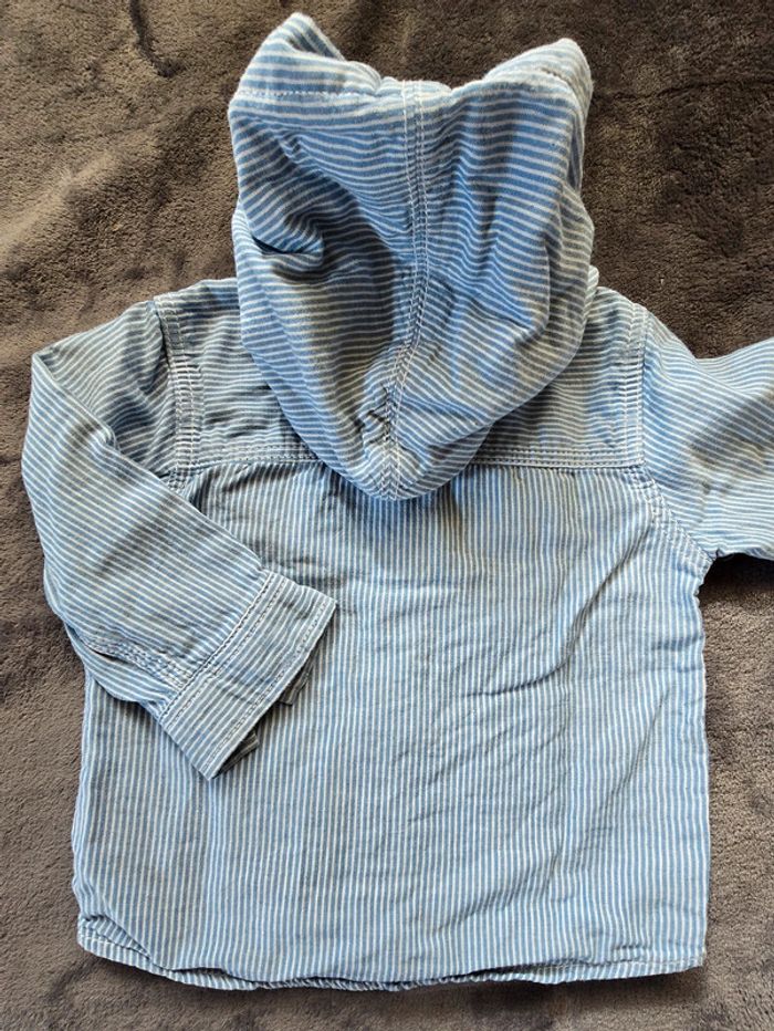 Chemise à manches longues et capuche Lulu 6 mois - photo numéro 4