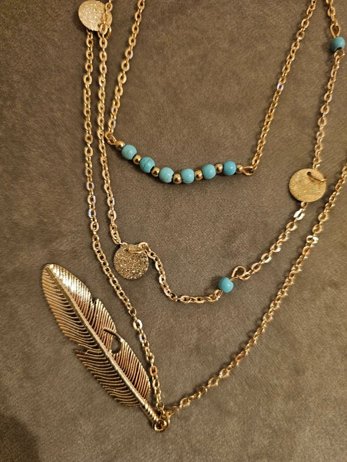 Collier triple acier inoxydable - photo numéro 2