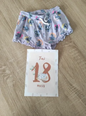 Short bebe fille disney