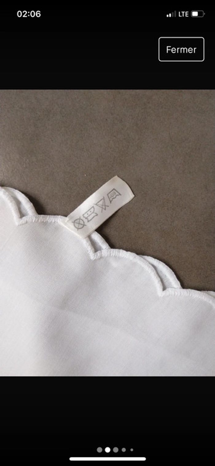 2 Nappes blanches - photo numéro 2