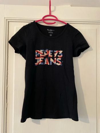 T-shirt noir pepe jeans