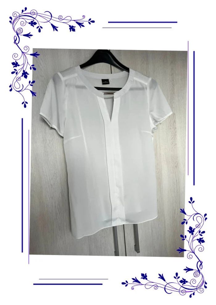 Jolie blouse blanche classique fr 38 - photo numéro 2