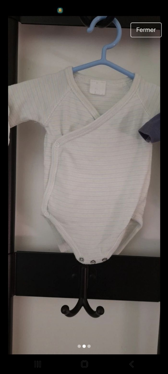 Lot de bodies manches longues taille 1 Mois - photo numéro 2