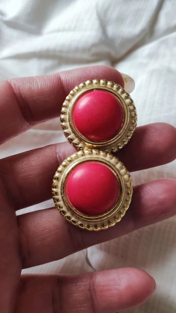 Clips d'oreilles vintage rondes