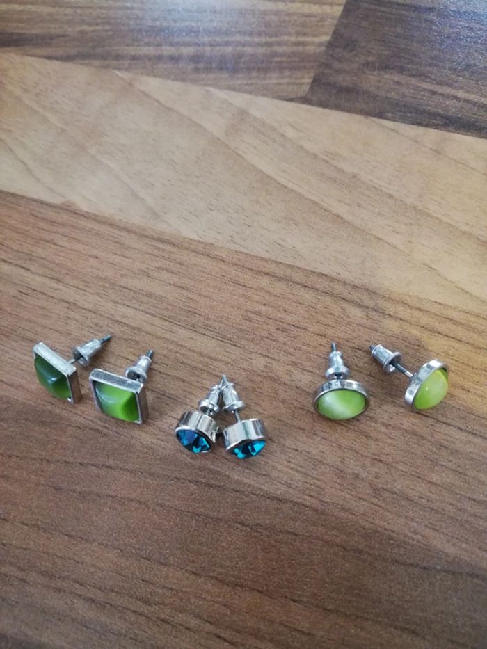Lot 3 Boucles d'oreilles