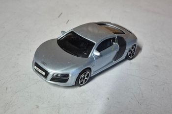 Bburago voiture miniature Audi r8 grise et noire 1/43