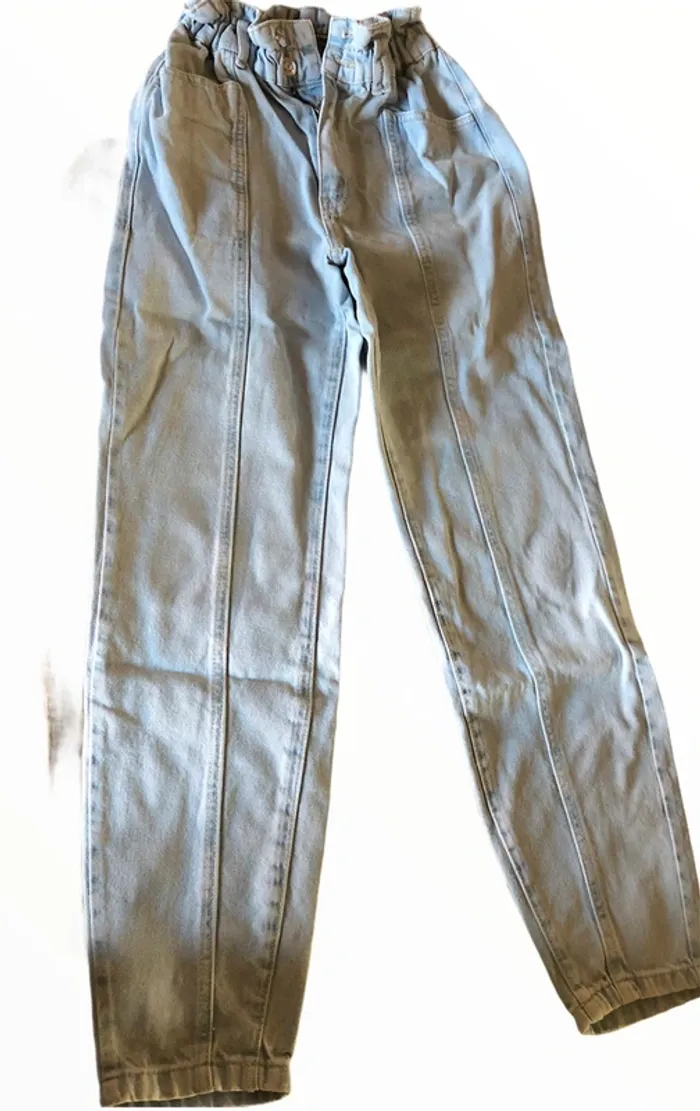 Jean mom bleu clair