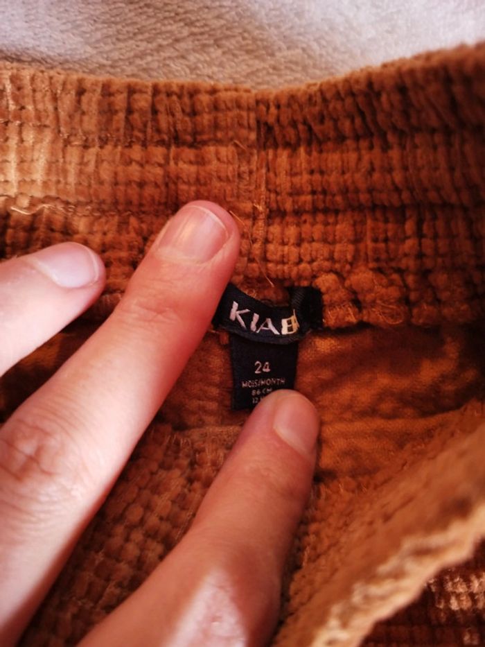 Pantalon marron Kiabi taille 2 ans - photo numéro 2