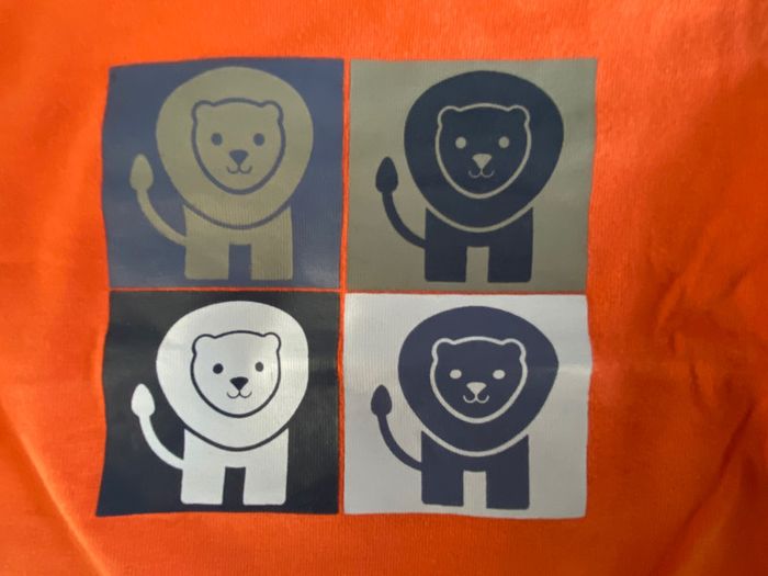 Teeshirt manches longues Okaidi orange - 12 mois - photo numéro 2