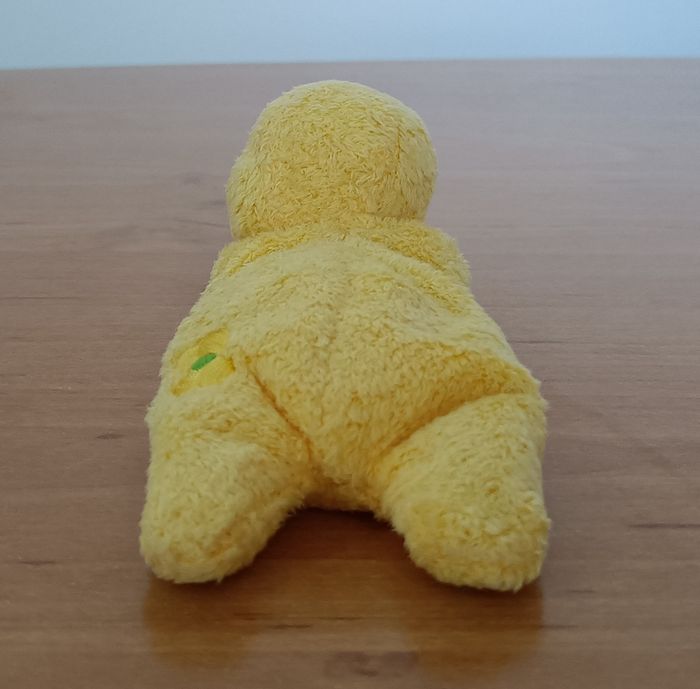 Peluche Doudou canard jaune. 15 cm - photo numéro 3