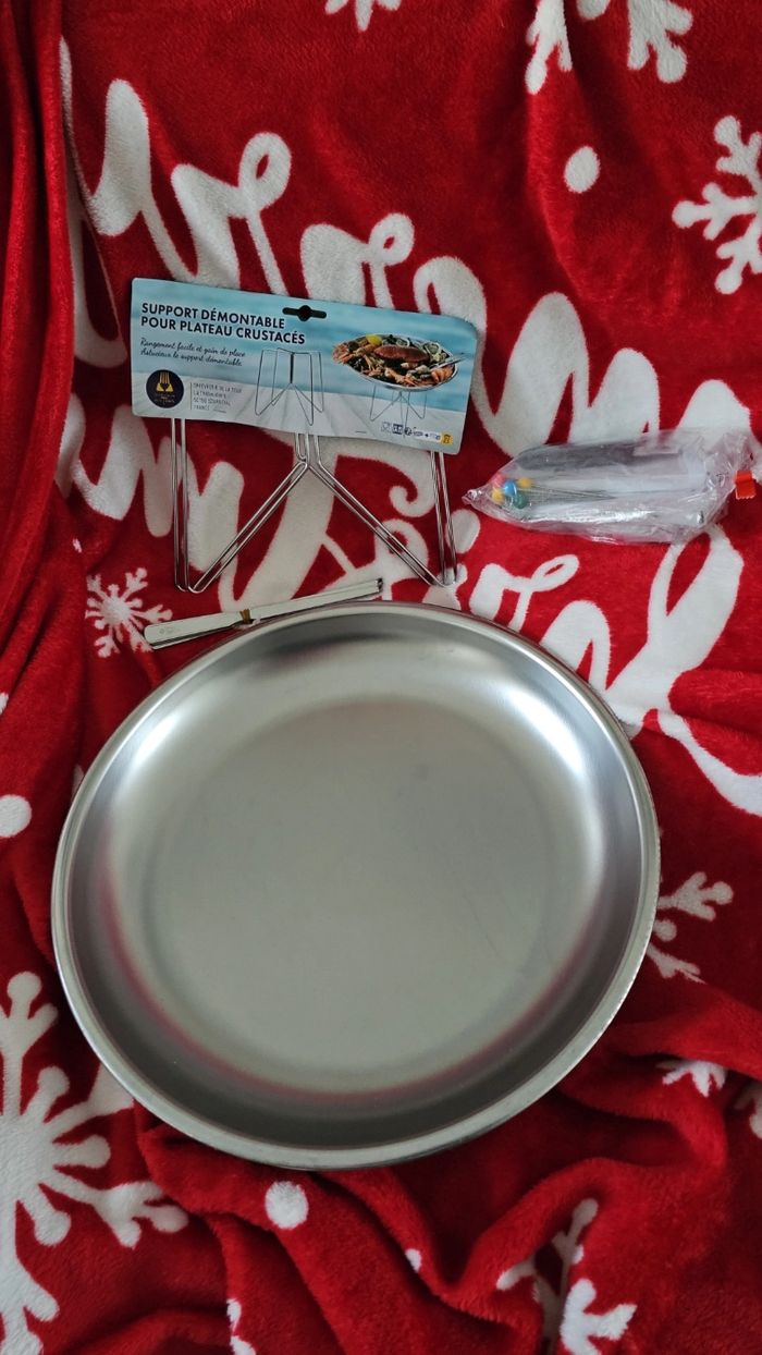 Service plateau fruits de mer – Neuf scellé – Orfèvrerie de la Tour - photo numéro 5