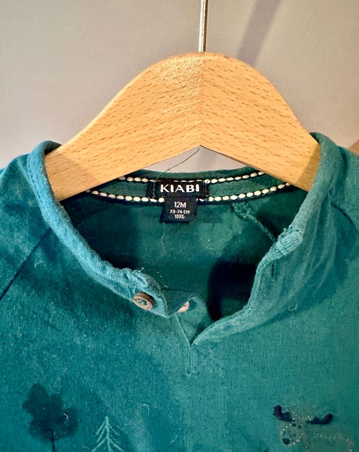 💜 Teeshirt vert sapin Kiabi 12 mois 💜 - photo numéro 4