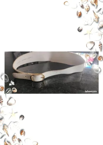 Ceinture blanche 80 cm