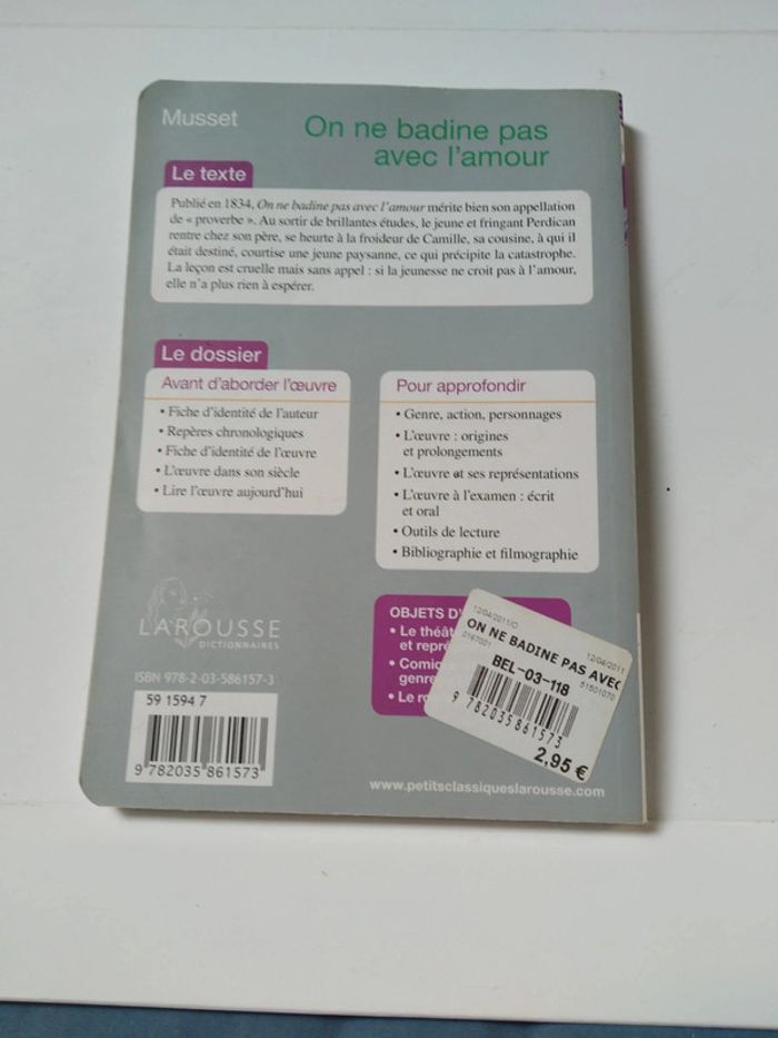 On ne badine pas avec l'amour - photo numéro 2