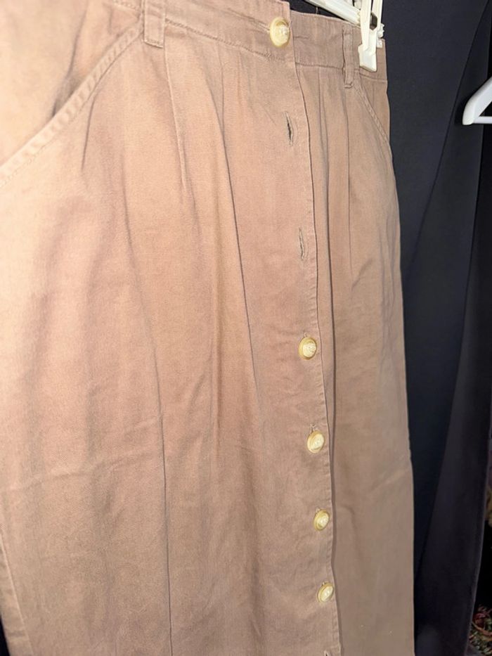 Jupe longue à boutons, Kookaï, beige, taille 40 - photo numéro 2