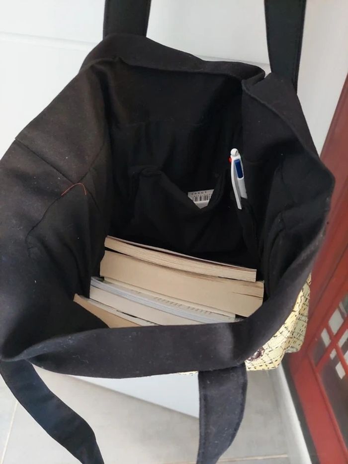 Sac fourre tout recyclé à partir d'un jean et chemise à carreaux - photo numéro 5