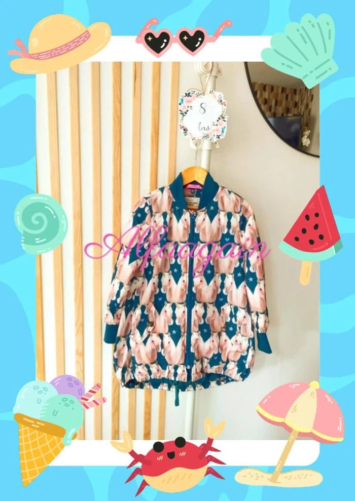 Blouson mim pi 8ans licornes