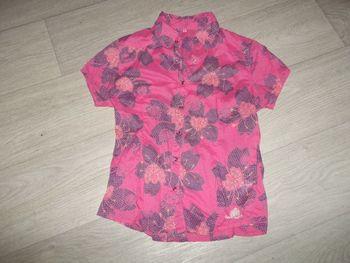 Chemisette LONGBOARD rose fuchsia, violette et jaune taille 40 TBE