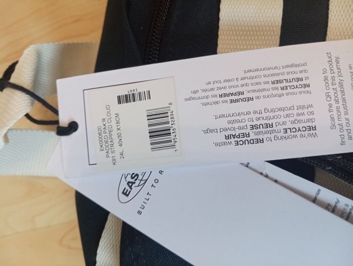 Sac Eastpak pakked pak'r k91 strapped Cloud 20 litres - photo numéro 3