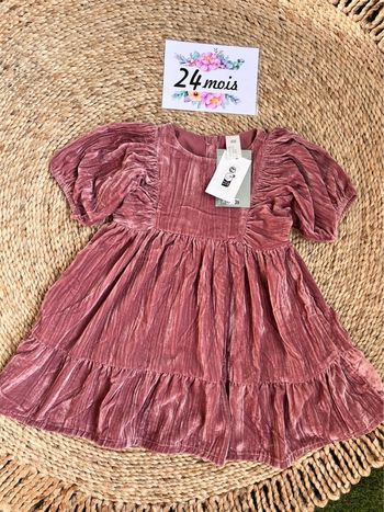 Robe velours h&m neuve