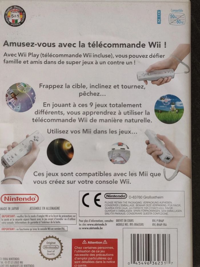 Jeu Wii play - photo numéro 2