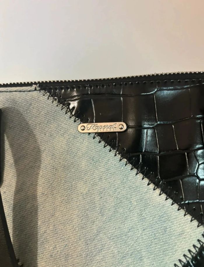 Sac femme Kaporal cuir noir et jeans - photo numéro 3