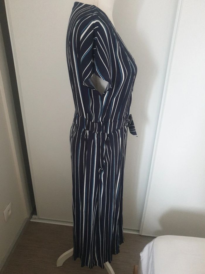 Neuve robe longue été rayé bleu Marque Promod taille 40 - photo numéro 3