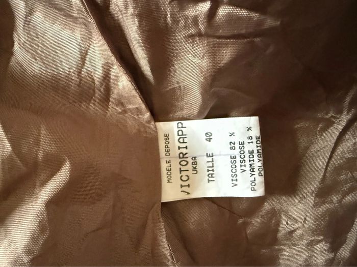 Veste de blazer cinoche marron en très bon état taille 36 - photo numéro 8
