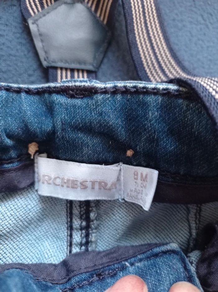 Pantalon bretelles orchestra 9 mois - photo numéro 2