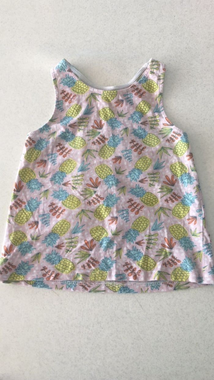 Débardeur Ananas fille 4 ans