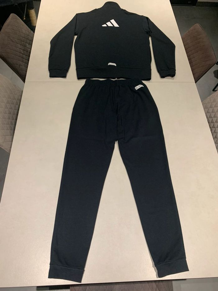 Jogging Adidas 2 pièces veste zippée avec pantalon noir taille S en parfait état - photo numéro 6
