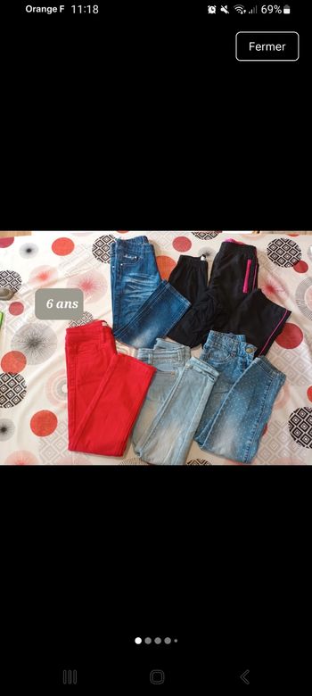 Lot 6 bas jeans 👧 taille 6 ans dont neuf