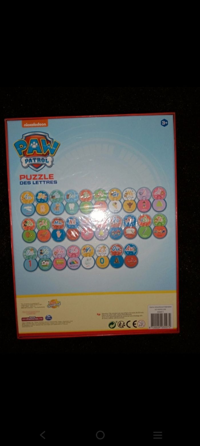 Puzzle lettres pat patrouille - photo numéro 2