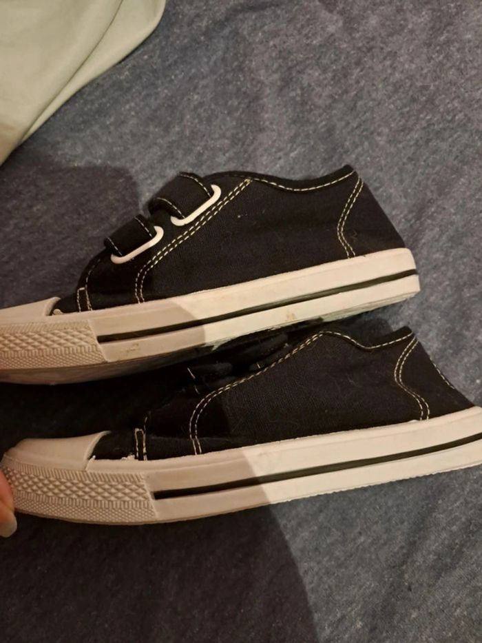 Chaussures toile scratch noire 32 - photo numéro 2