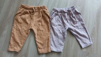 Lot  2 pantalons verbaudet neufs fille 12 mois