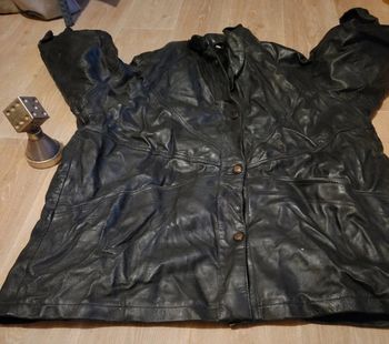 Manteau cuir agneau mixte