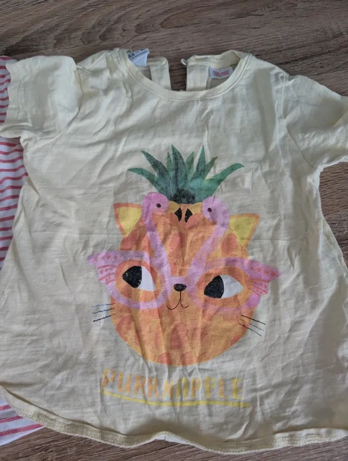 Lot 2 t shirt Zara - photo numéro 2