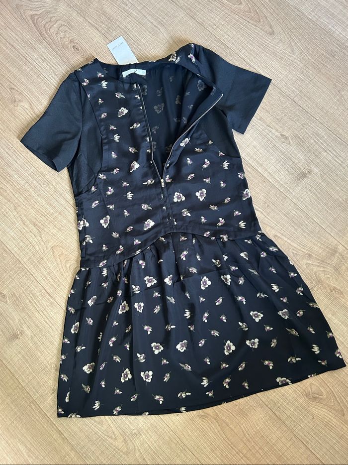 Robe noire et beige neuve à manches courtes See U Soon taille M (valeur 39€) - photo numéro 8