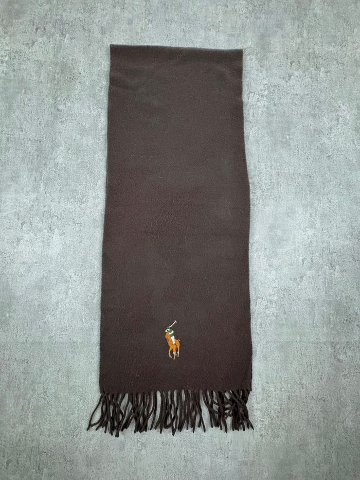 Écharpe Polo Ralph Lauren – 100 % laine - Marron - photo numéro 4