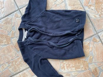 Gilet fin bleu foncé