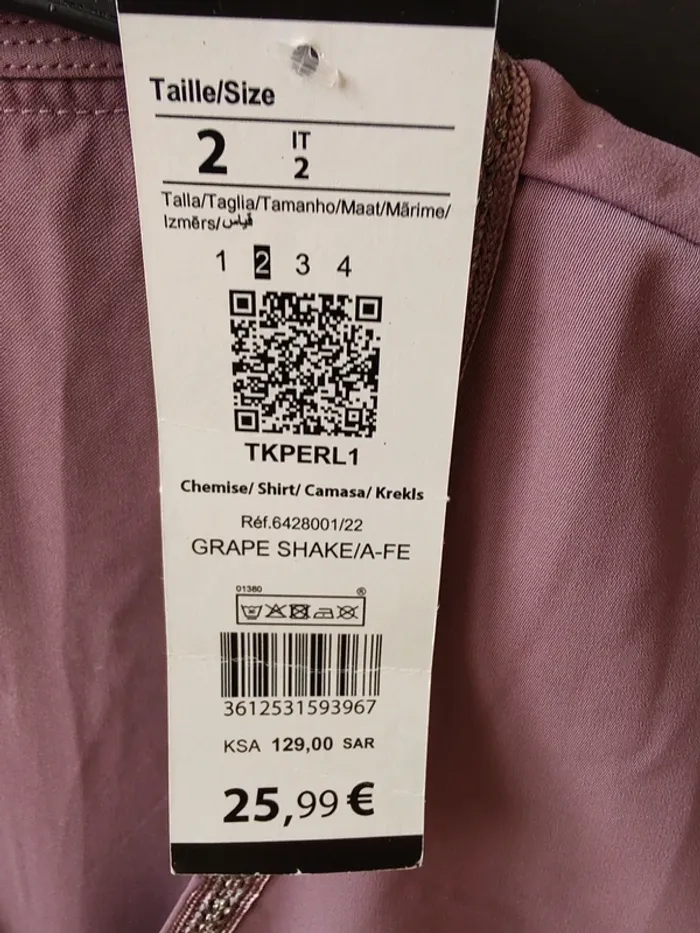 Blouse fluide Lilas 💜 T. 38 - photo numéro 5