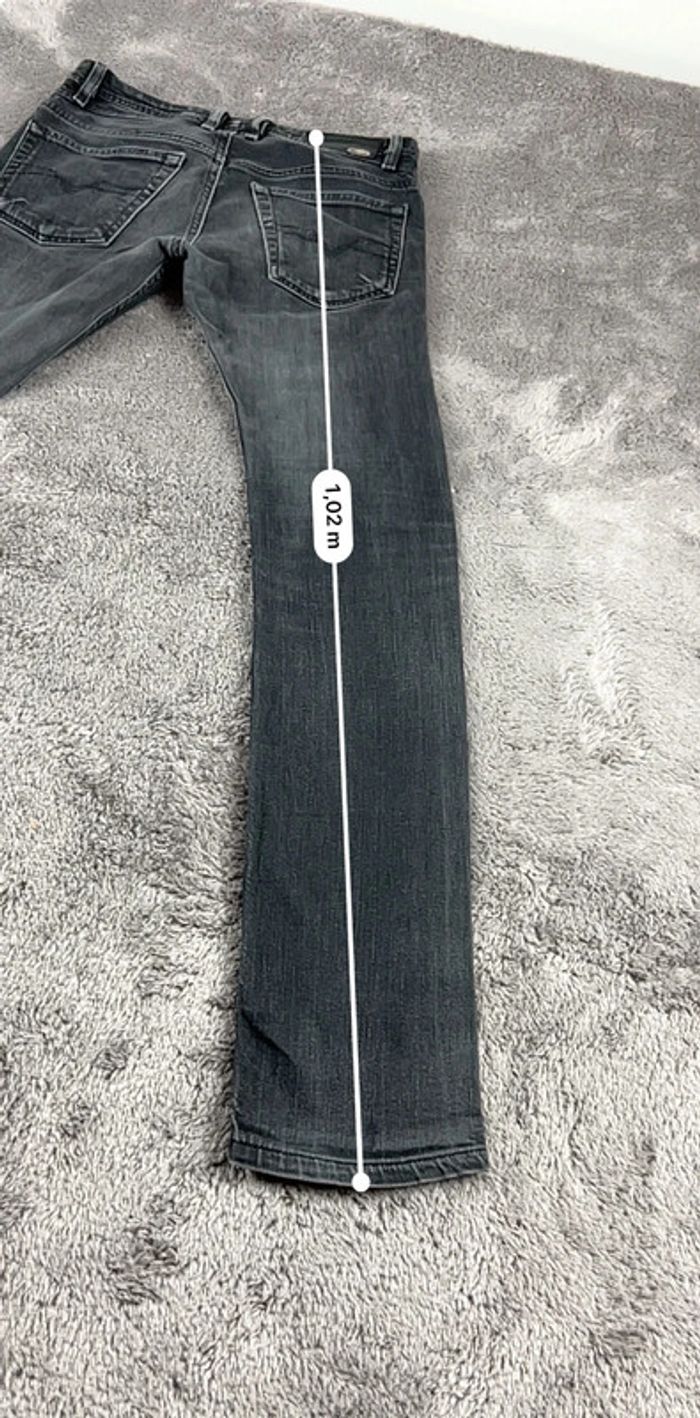Jean slim Diesel effet délavé noir – Taille XS - photo numéro 4